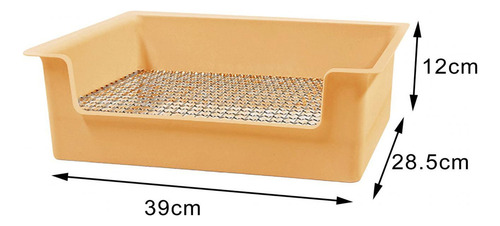 Arenero For Conejos Rectangular Con Rejilla Arenero Para