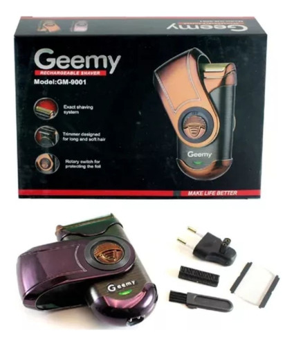 Maquina De Afeitar - Geemy Rechargeable Shaver Gm-9001