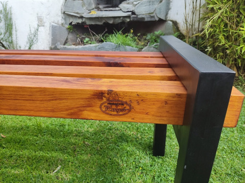 Banca Para Jardín, Marca Ragó, Madera Metál, Para 2 Personas