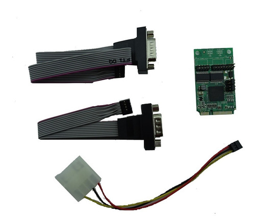 Mini Pci Express Pcie De 2 Puertos Serie Db9 Uart 16950 Rs232 Corriente