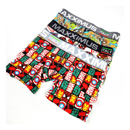 Boxer Para Niño Estampado Personajes Set X6