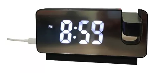 Reloj despertador con proyector para ver la hora claramente