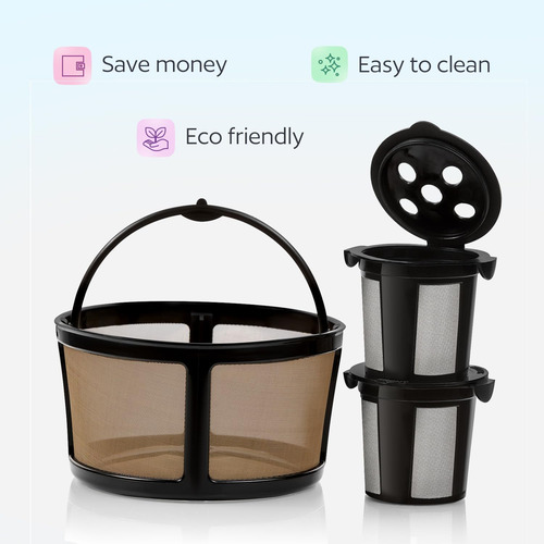 2 Tazas Reutilizables Para Cafetera Keurig K-duo Con Filtro