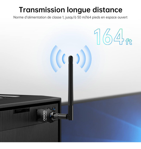 Adaptador Bluetooth Clase 1 De Largo Alcance, Adaptador Blue