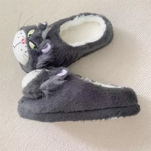 Zapatillas De Casa De Felpa Cálidas Y Modernas Para Mujer