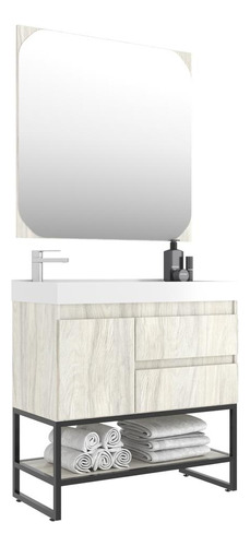 Gabinete Banheiro C/ Espelheira 80cm Multimóveis Cr10070 Cvl
