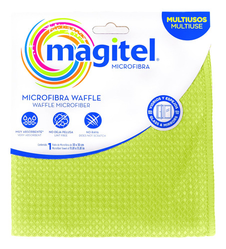 Paño De Microfibra Waffle Caja Con 12 Piezas Multicolor