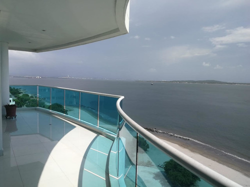 Imagen 1 de 17 de Venta Apartamento De Tres Alc Frente Al Mar Castillogrande
