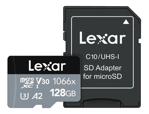 Cartão Micro Sd Lexar 128gb 1066x A2 U3 Classe 10 Uhs-i