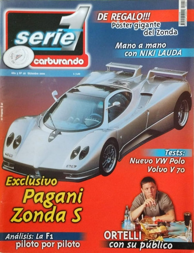 Serie 1 Carburando Nº 26. Póster Gigante Pagani Zonda