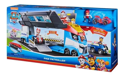 PAW PATROL AUTOBÚS LANZADOR TRANSPORTADOR DE SPIN MASTER