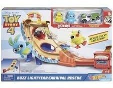 Toy Story 4 Pista Hotwheels Buzzlightyear Rescate En Feria