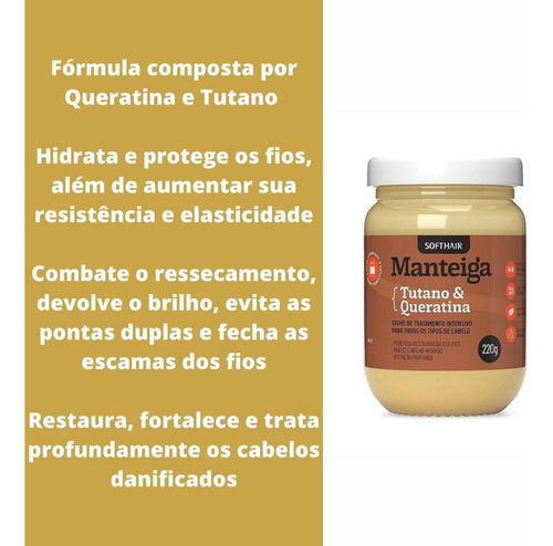 Creme De Reconstrução E Nutrição Capilar Tutano E Queratina
