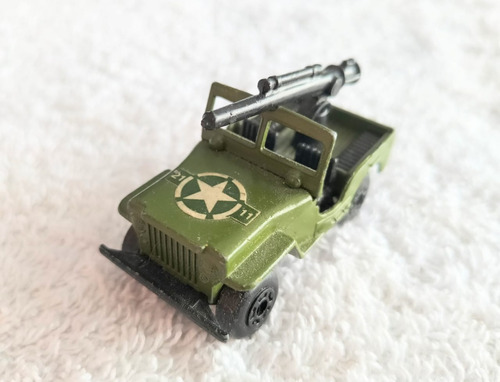 Jeep Militar, Lesney, Matchbox, England, Esc. 1/87, G746