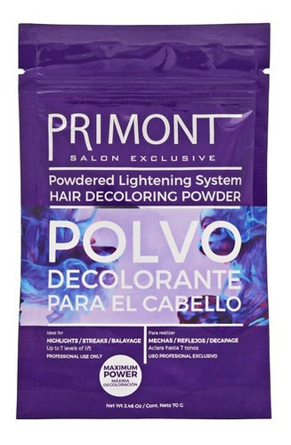 Polvo Decolorante X70g Primont