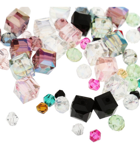 Paquete De 100 Surtidos De Cristal Diy Encantos Del Pelo