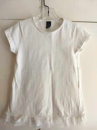 Remera Con Encaje Para Niña Zara