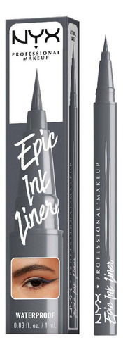 Delineador Líquido De Ojos Epic Ink Liner Matte De Nyx Stone Washed Mate