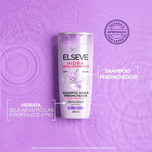 Shampoo Elseve Hidra Hialurônico Preenchedor Loréal 200ml