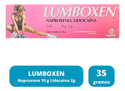 Naproxeno Con Lidocaína Lumboxen Gel 35 G Maver Laboratorio