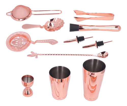 Set De Coctelera Rosa, 11 Unidades, Batidora De Bebidas De A