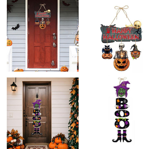 2 Adornos Colgantes De Papel Para Halloween, Decoraciones De