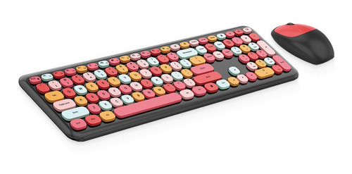 Mofii 110key Teclado Ratón Combo Inalámbrico 2,4 G Color Mix