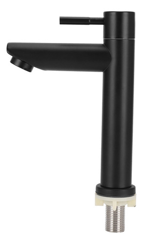 Grifo De Agua De Un Solo Lavabo Frío De Acero Inoxidable Neg