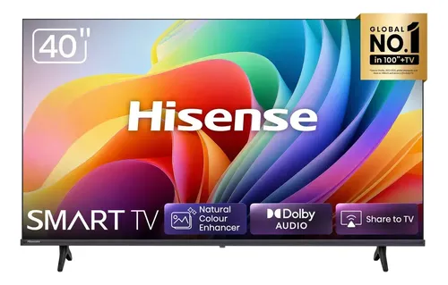 Smart TVHisense FHD 40" Polegadas 40A4NV com HDR10, DTS Virtual X, Compatibilidade Alexa