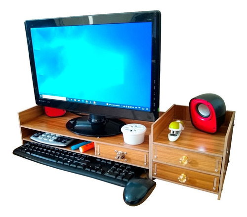 Soporte Monitor Organizador De Escritorio Para Pc Papeleria