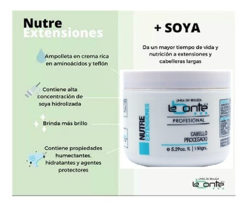 Ampolleta En Crema Nutre Extensiones Labonté 150gr.