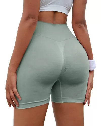 Short Deportivo Gym Push Up Mujer Verde