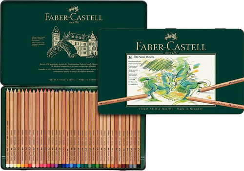 Set De Lapices Pastel Pitt Faber Castell 36 Pzas