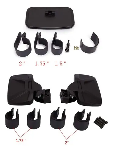 Espejo Retrovisor Lateral Y Espejo Central Utv Para Polaris