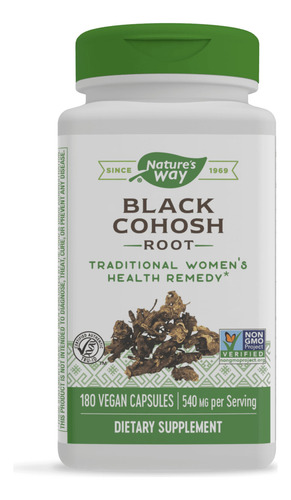 Nature's Way Black Cohosh Root, 540 Mg,180 Capsule 14690