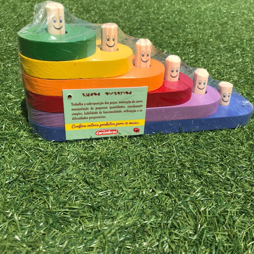 Imagem 2 de 8 de Jogo Escada Divertida Brinquedo Educativo Infantil Madeira