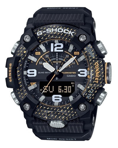 Reloj Casio G-shock Mudmaster Gg-b100y-1a Hombre Ts Color de la correa Negro Color del bisel Negro Color del fondo Negro
