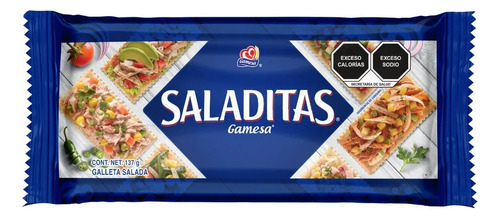 5 Pzs Gamesa Galletas Saladitas 137gr