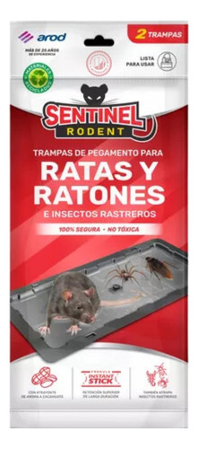 Trampa Ratas Sentinel Rodent Arod 30 Pzas Dobles