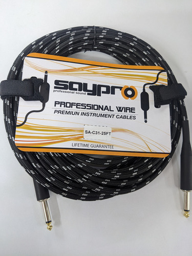 Cable Saypro C31-25ft/ Plug-plug Para Instrumentos/ 7.5m