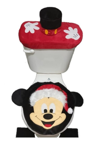 Juego De Baño Navideño Mickey (3piezas)