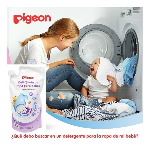 Recarga Detergente De Ropa Para Bebés 450 Ml Pigeon