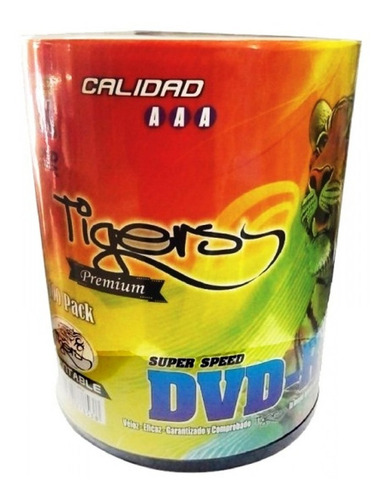 Dvd - R Virgen Tiger Imprimible En Blanco X 100 Unidades 8x