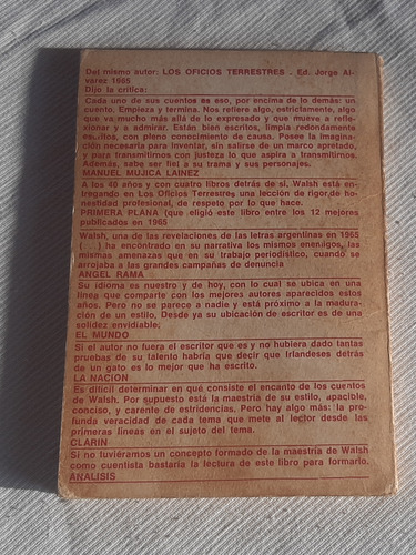 Imagen 3 de 7 de Un Kilo De Oro Rodolfo Walsh Jorge Alvarez 1967 1a Edicion