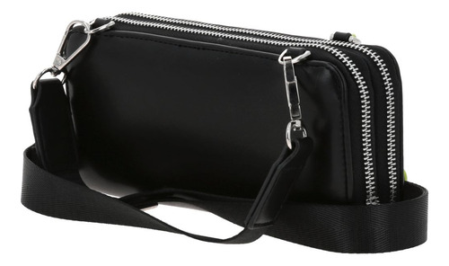 Cartera Gorett Lizzie Gs25063-3 Color Negro Diseño De La Tela Liso