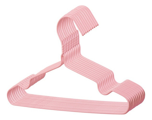 20 Ganchos Ropa Perchas De Acero Inoxidable Infantil Niño
