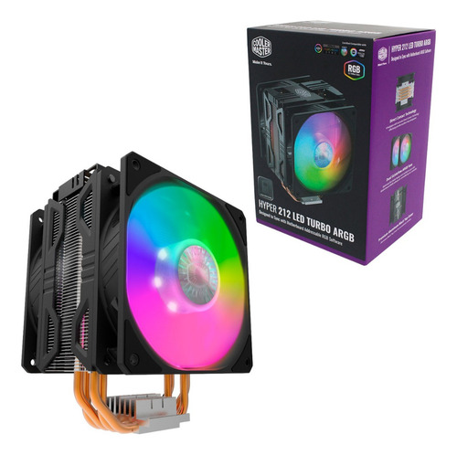 Imagen 1 de 4 de Outlet Cooler Cpu Coolermaster Hyper 212 Led Turbo Argb