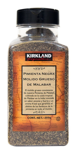 Pimienta Negra Molido Grueso Kirkland 359gr