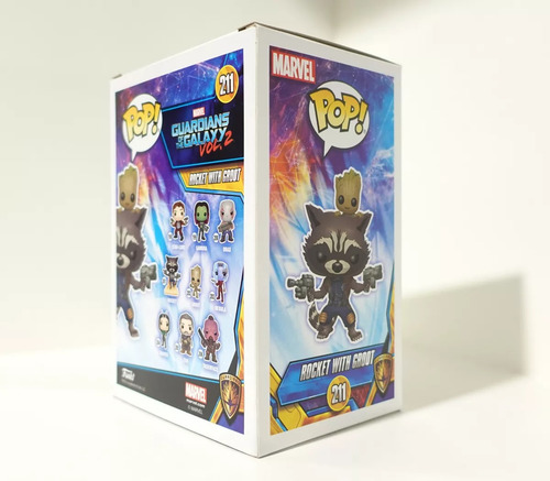 Figura De Accion Marvel - Rocket Con Groot 211 Guardianes (Usado)