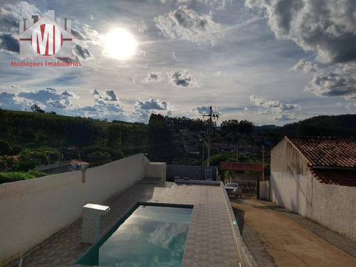 Imagem 16 de 19 de Linda Chácara Com 2 Dormitórios, Piscina, Edícula, Jardim, Ótima Localização, À Venda, 484 M² Por R$ 235.000 - Zona Rural - Bragança Paulista/sp - Ch0855